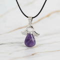 Amethyst Halskette – Engel Anhänger für Schutz & Harmonie CrystalScents
