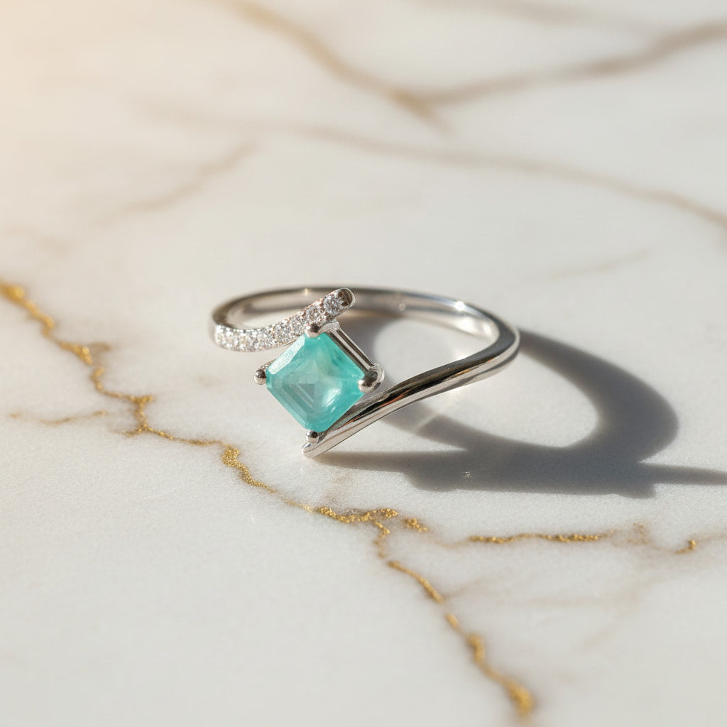 Smaragd Ring – Elegantes Türkis CrystalScents