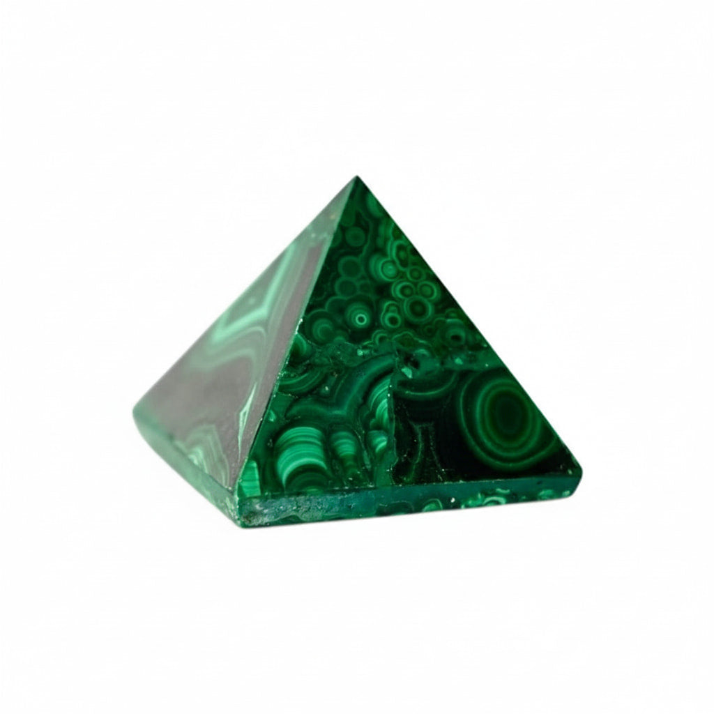 Malachit Pyramide – Maserungen voller Energie CrystalScents