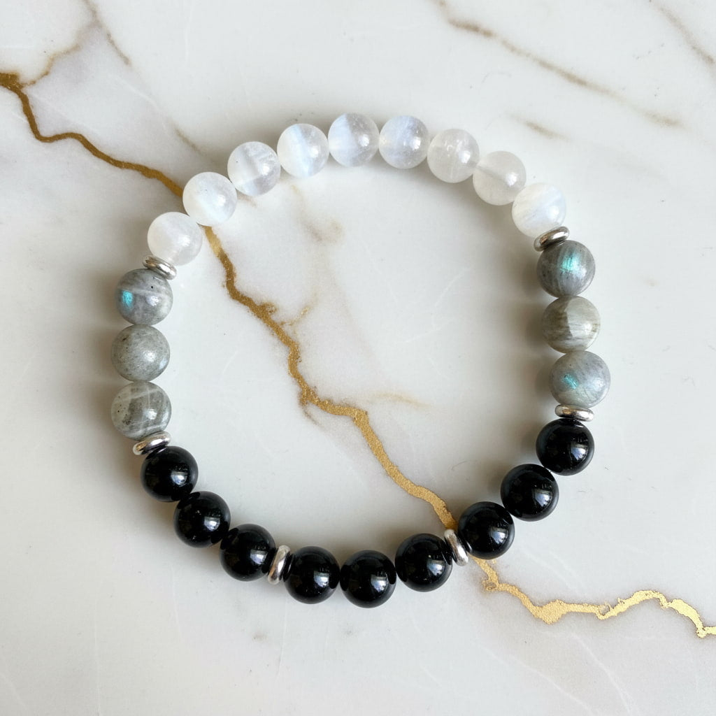 Kristall Kugelarmband - Gemischte Kristalle für Schutz CrystalScents