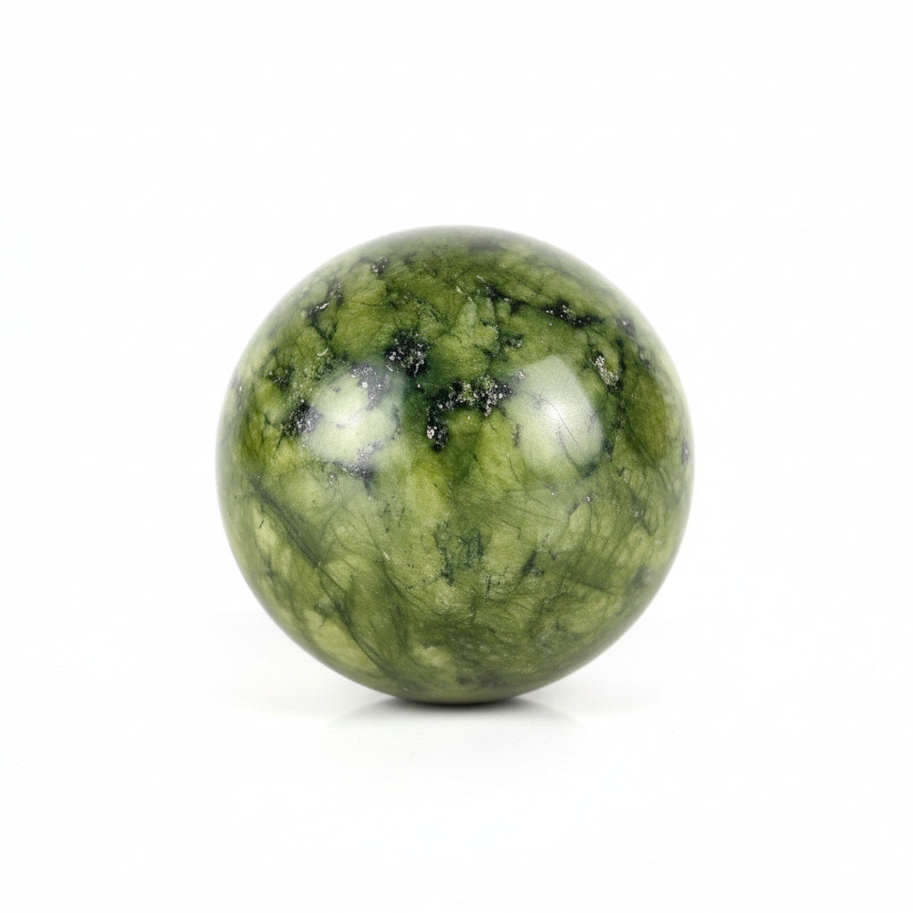 Serpentin Kugel – Beruhigende Energie CrystalScents