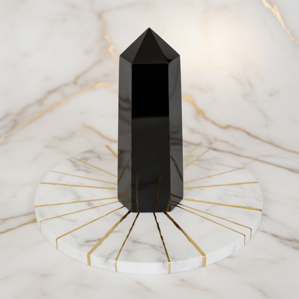 Obsidian Obelisk – Schutzstein JETZT sichern CrystalScents