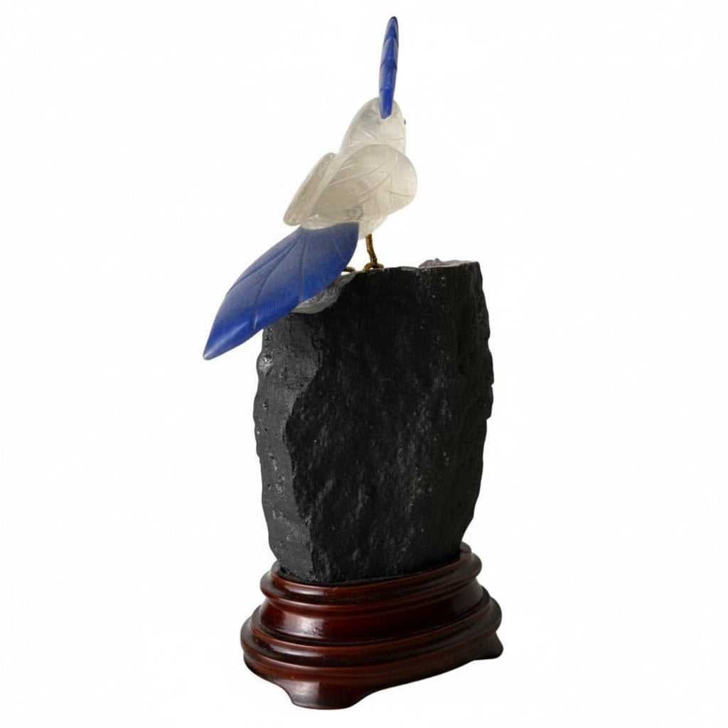 Amethystdruse – Mit Bergkristall Vogel CrystalScents