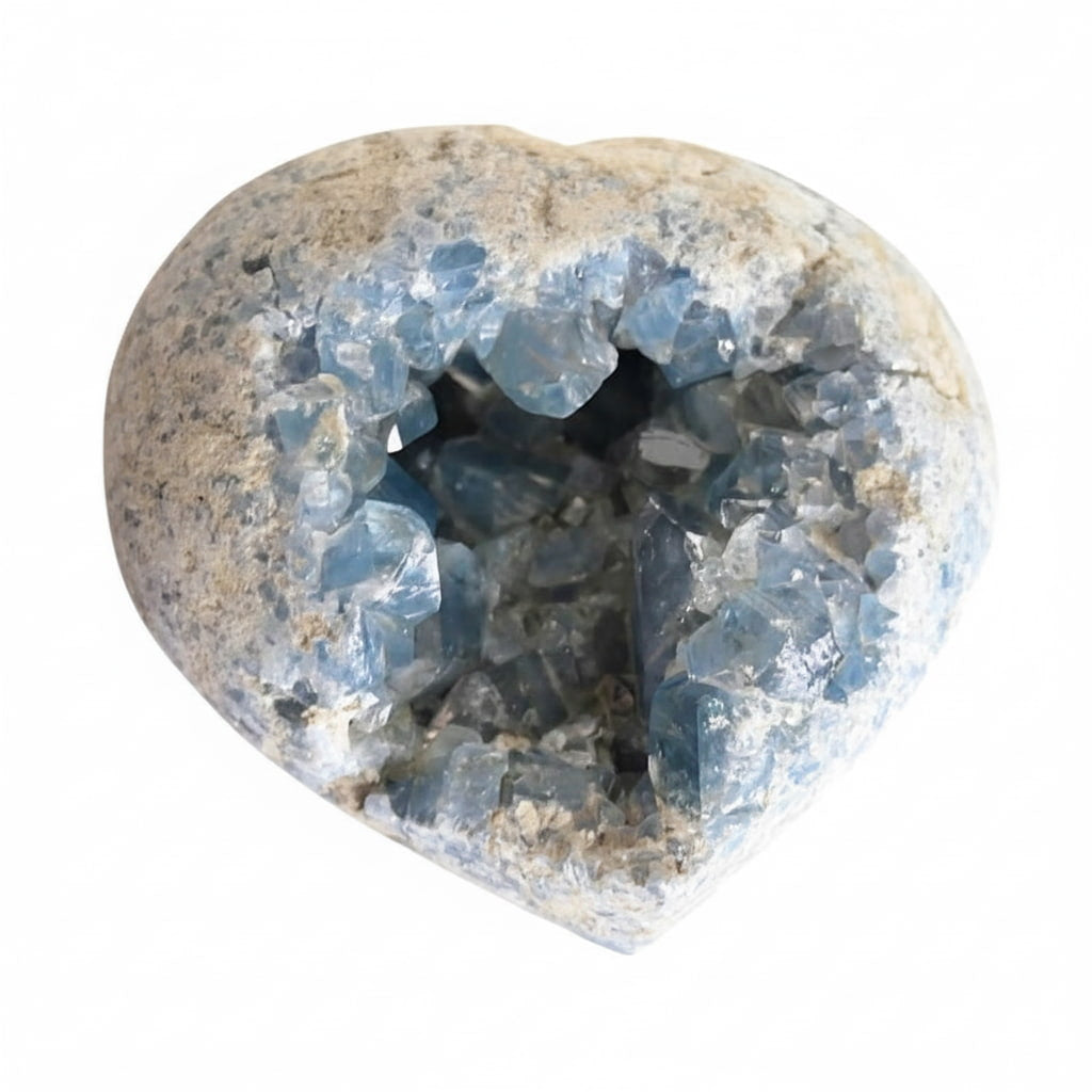 Großes Celestit Herz – Zartes Himmelblau für innere Ruhe CrystalScents