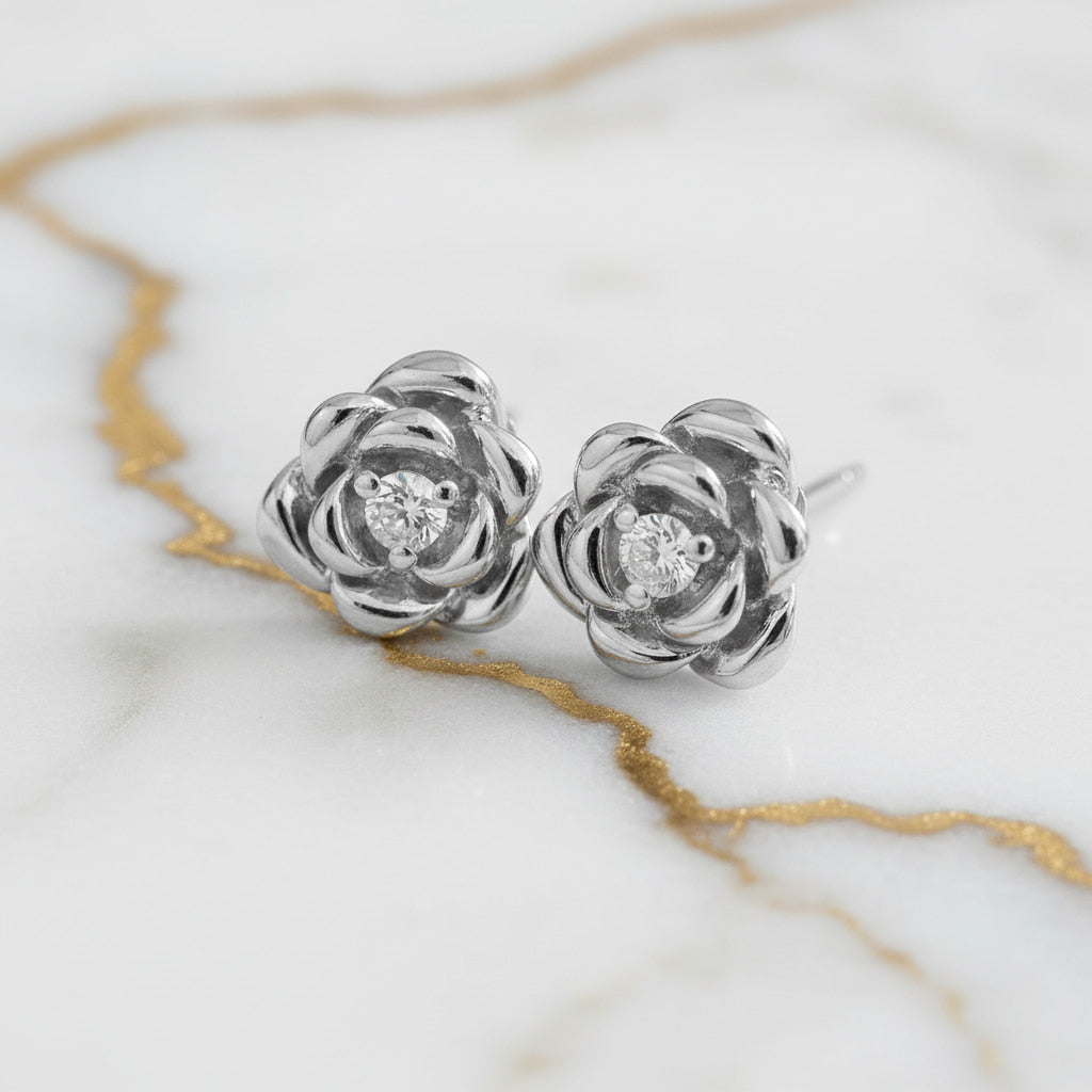 Ohrstecker Silber Rosenform – JETZT entdecken CrystalScents