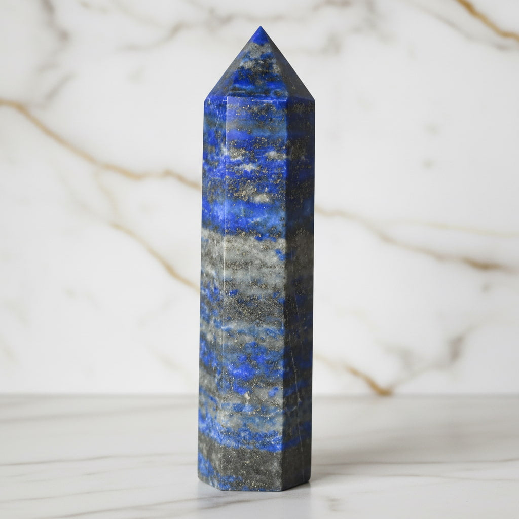 Lapislazuli Obelisk – Kraftvoller Kristall in Blau CrystalScents