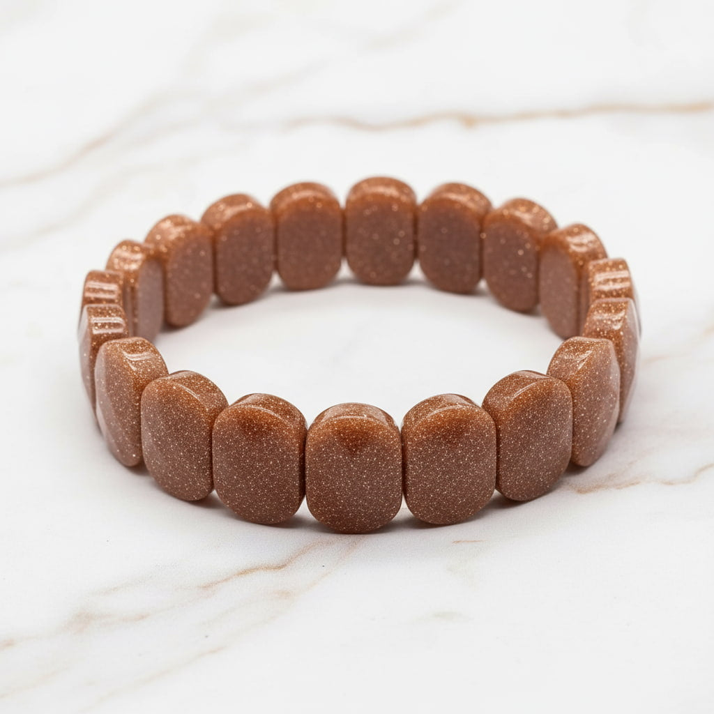 Goldfluss Armband – Facettiertes Funkeln