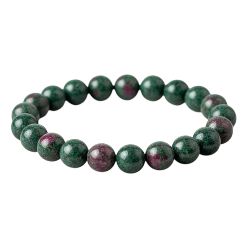 Rubin Zoisit Kugelarmband – Energie & Gelassenheit CrystalScents