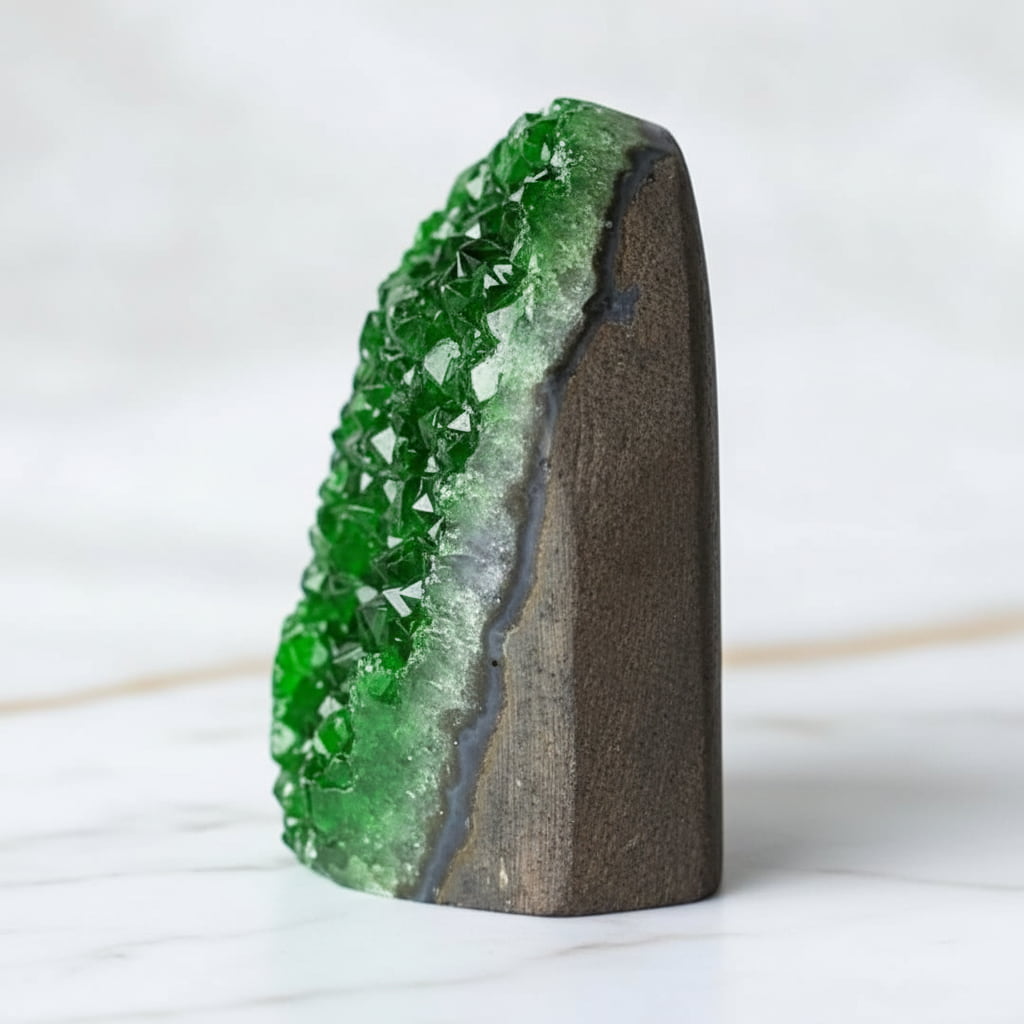 Amethystdruse – Grüne Kristallspitzen CrystalScents
