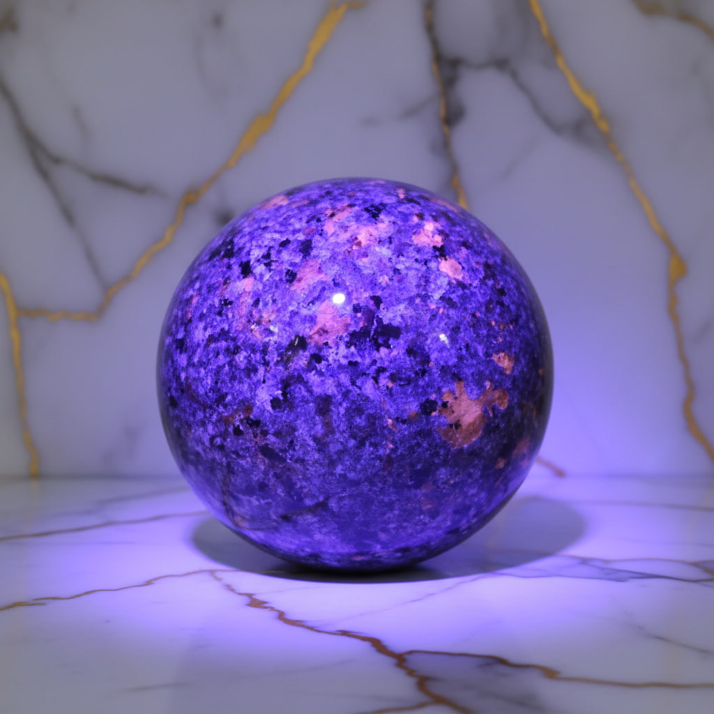 Flammenstein Kugel – Leuchtendes Naturwunder JETZT sichern CrystalScents
