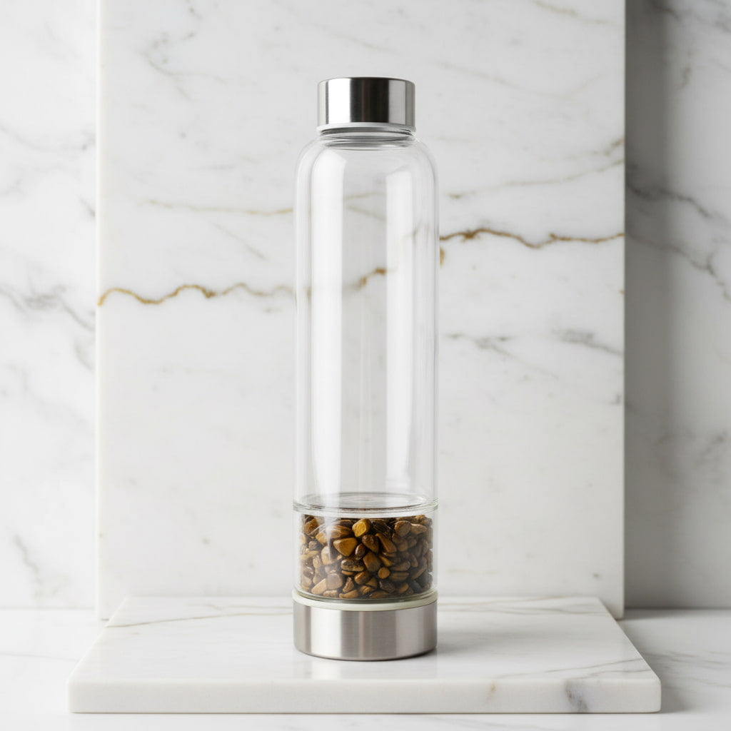 Tigerauge Trinkflasche - Täglicher Begleiter CrystalScents