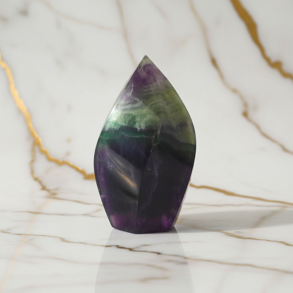 Fluorit Flamme – Farbspiel & Form