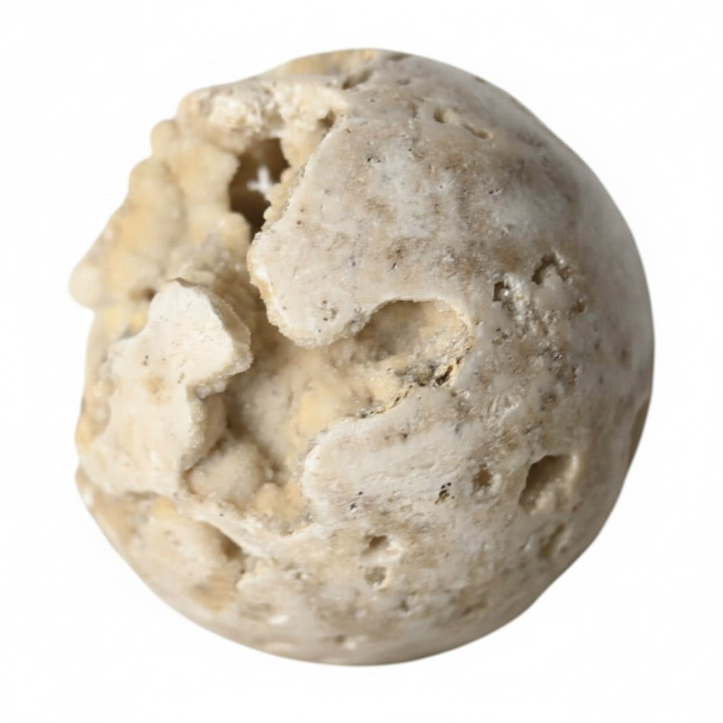 Kristallkugel – Weiße Druzy-Kugel für Schutz CrystalScents