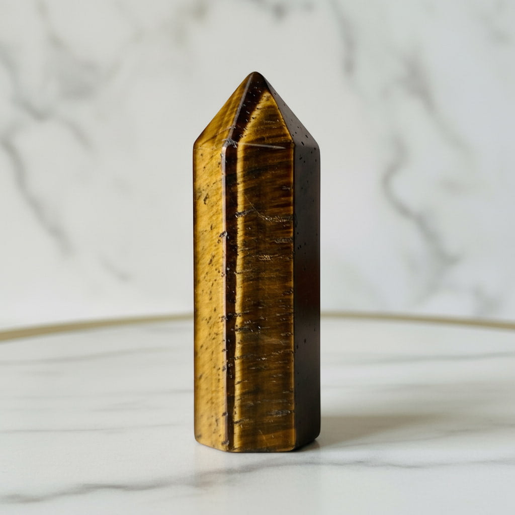 Tigerauge Obelisk Mini – Ruhe & Ausgleich