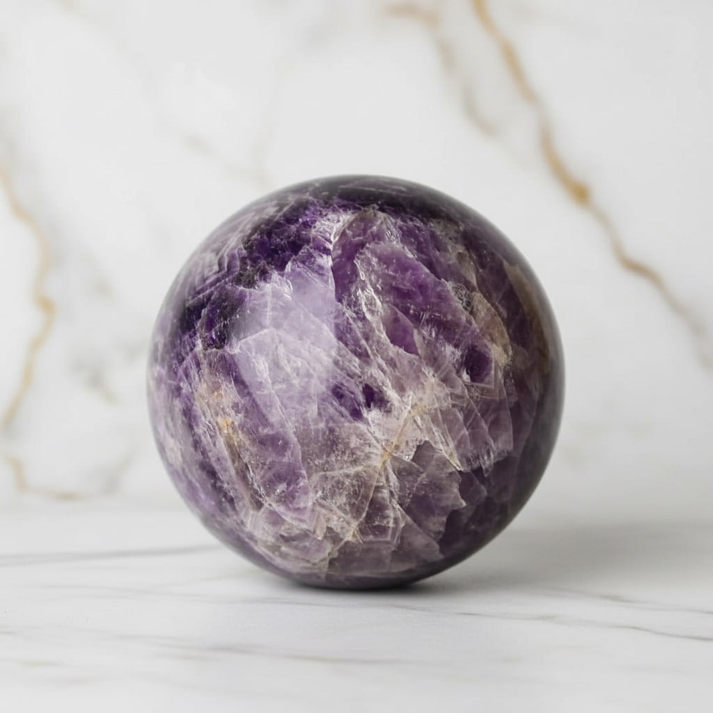 Große Amethyst Kugel – stilvolle Dekoration & Raumwirkung CrystalScents