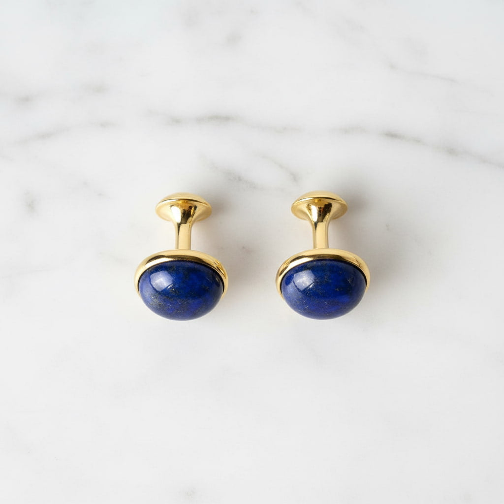 Lapislazuli Manschettenknöpfe - Königlich stark CrystalScents