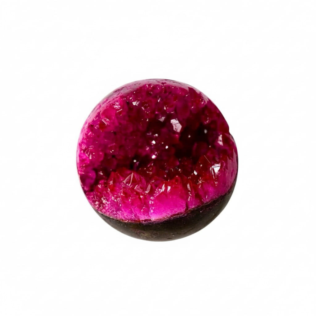 Amethystkugel mit pinker Druse – Funkelndes Kristallhighlight CrystalScents