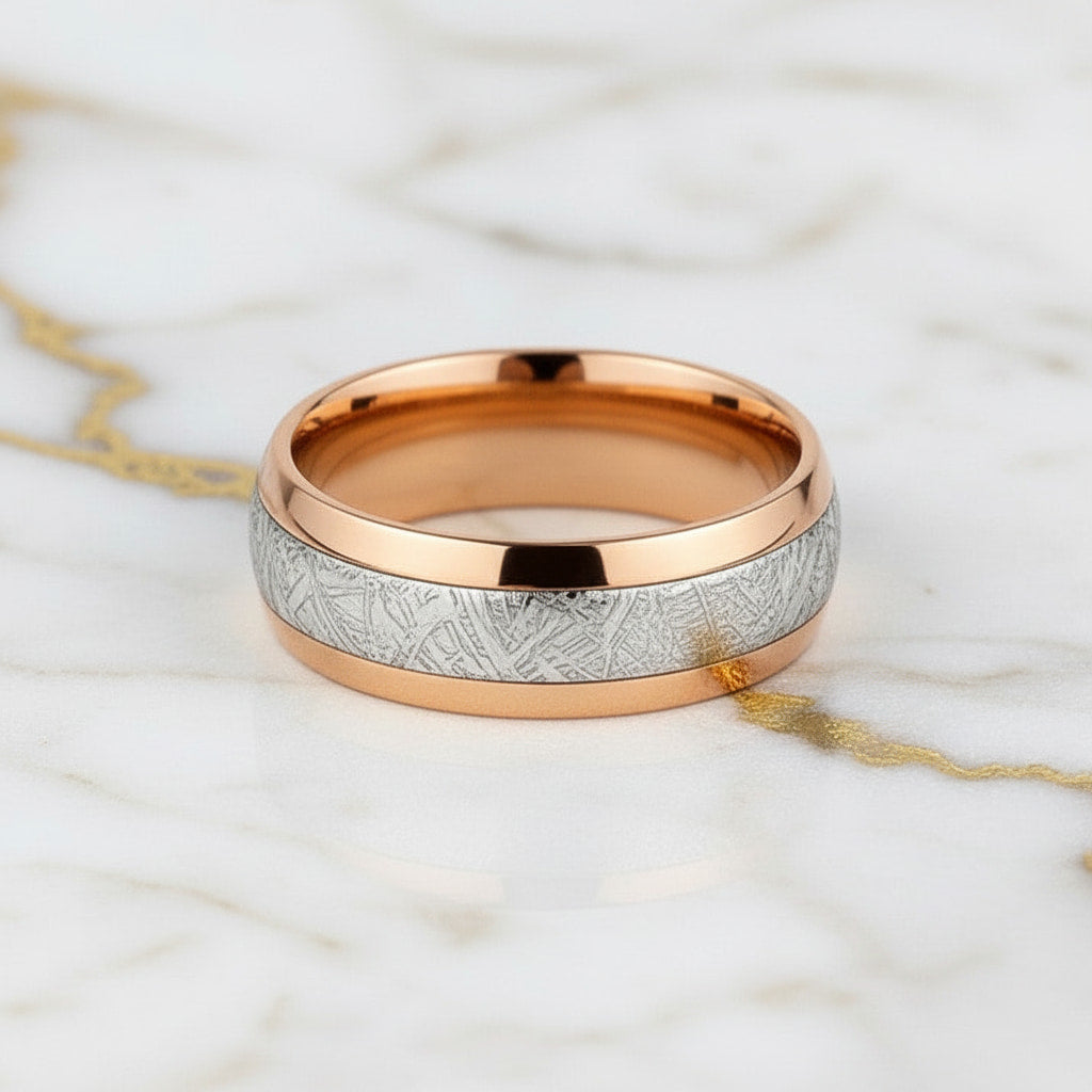 Ring Roségold mit Silber-Akzent – stilvolle Kontraste CrystalScents