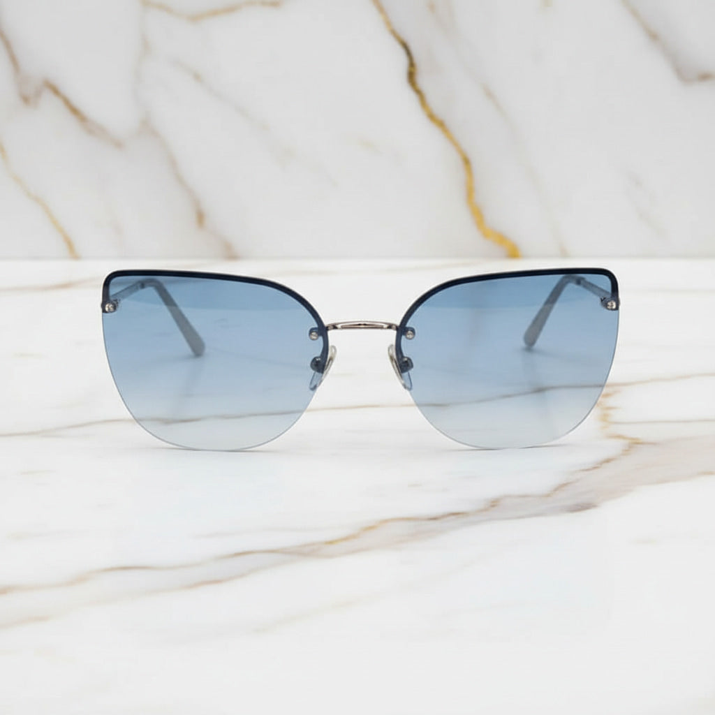 Sonnenbrille in blau - Auffällig Cateye CrystalScents