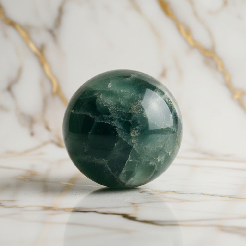 Fluorit Kugel – Farbakzent für Wohnräume CrystalScents