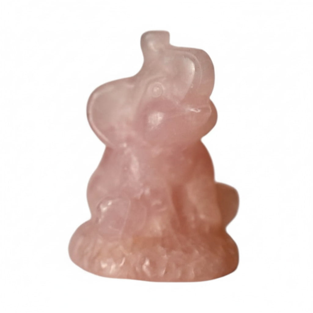 Rosenquarz Elefant – Liebevolle Dekoration CrystalScents