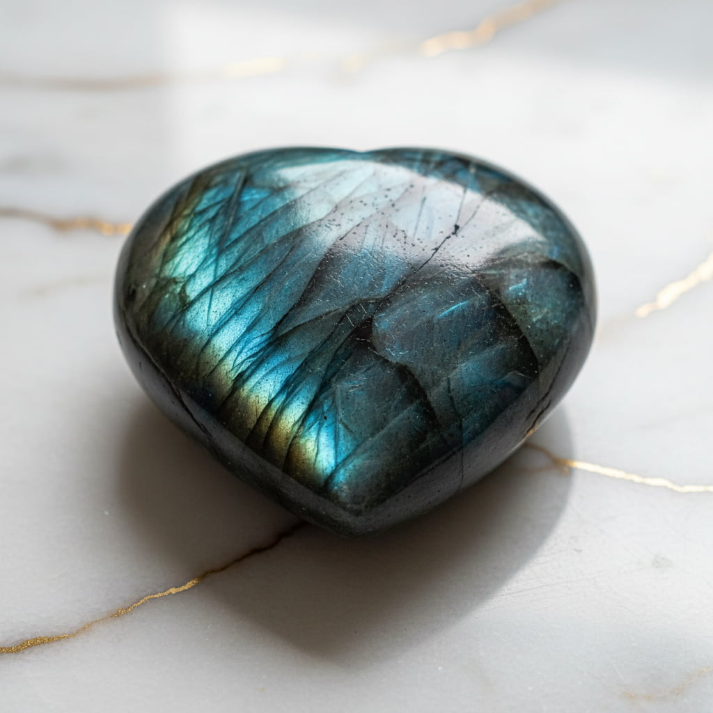 Labradorit Herz – Intuition & Verbundenheit CrystalScents