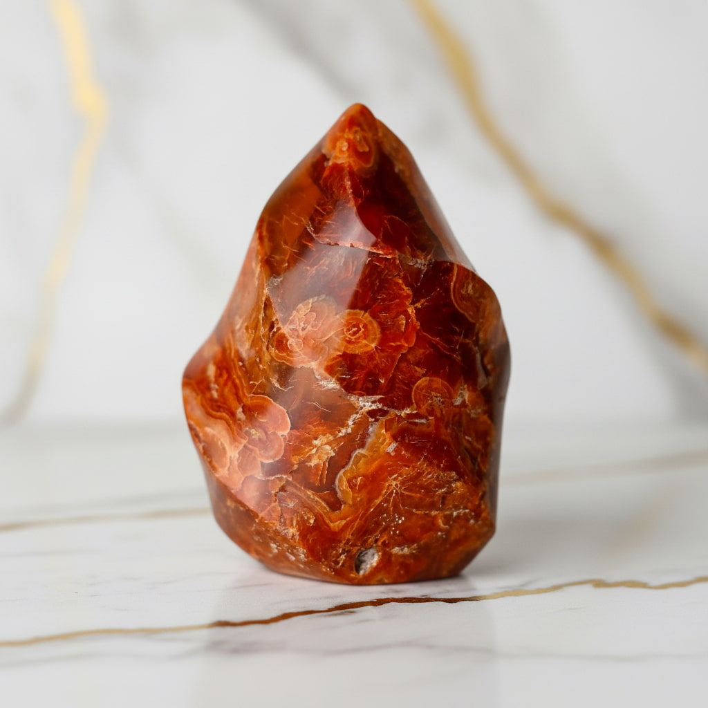 Karneol Flamme – Strahlendes Kristallobjekt CrystalScents