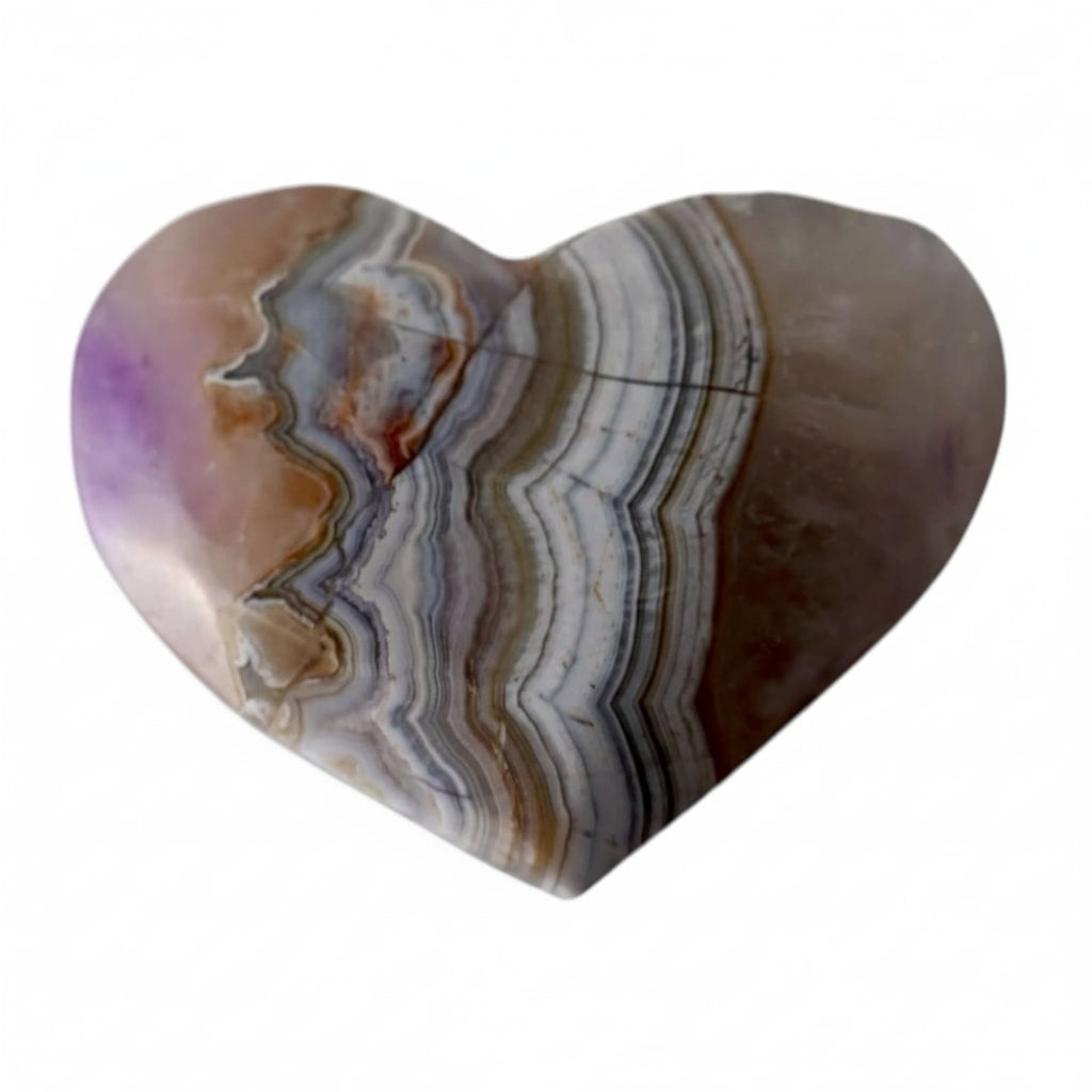 Amethyst Achat Herz – Zarter Glücksbringer
