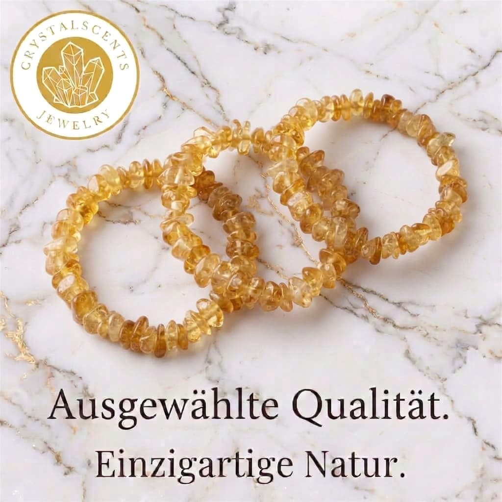 Citrin Splitterarmband - Lebensfreude & Energie