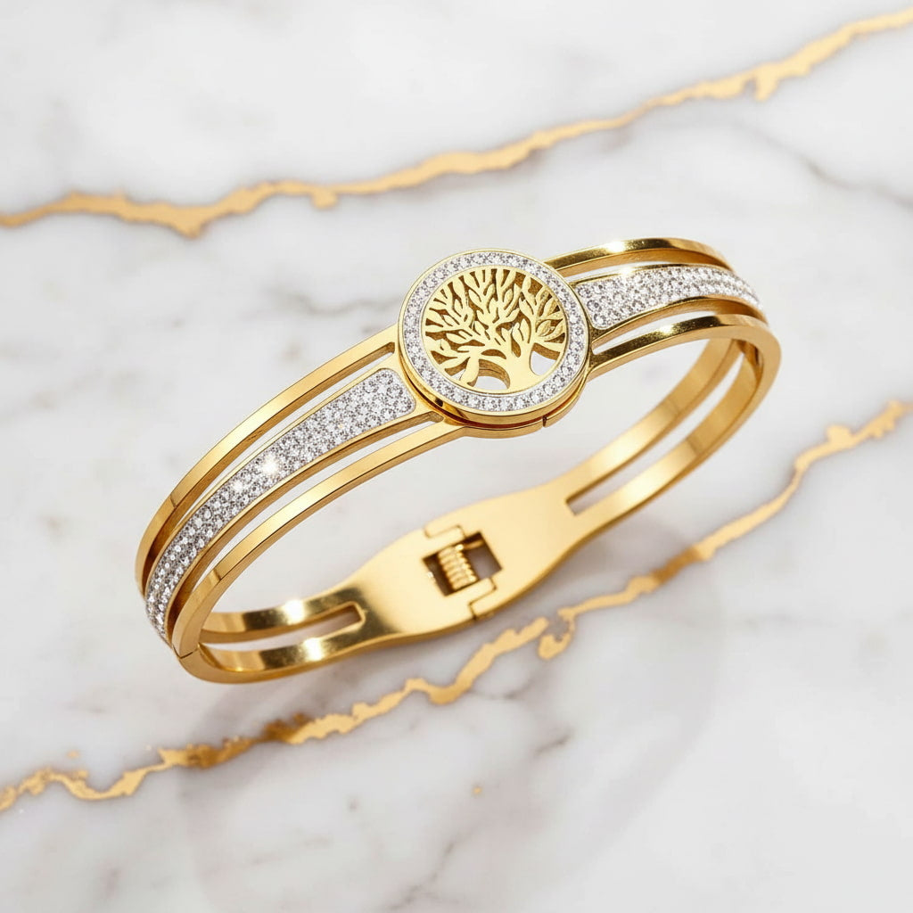 Armband Gold - Baum des Lebens CrystalScents