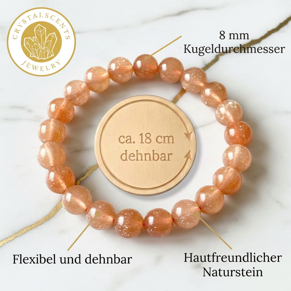 Sonnenstein Kugelarmband – Optimismus & Glück