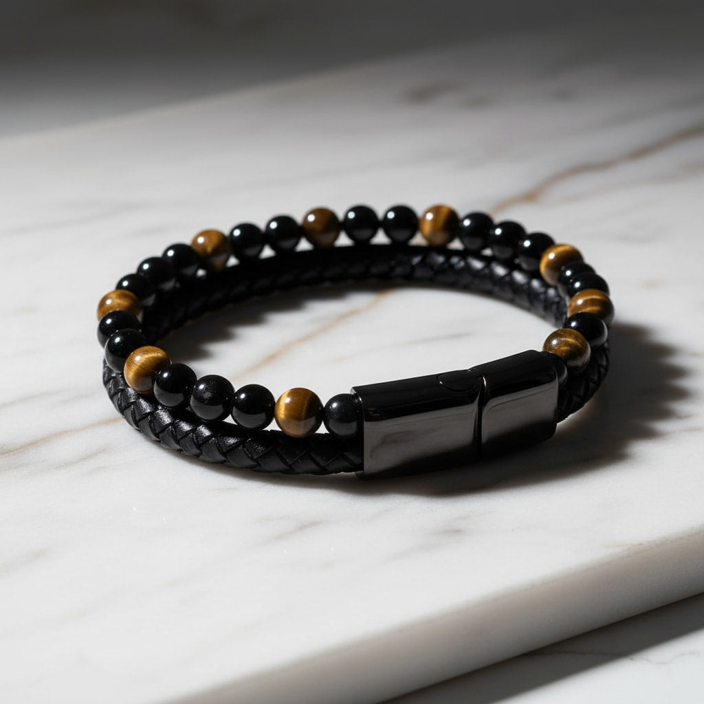 Tigerauge Armband - Magnetverschluss