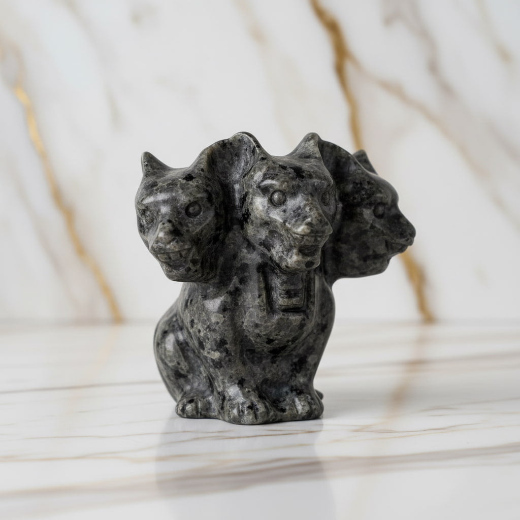 Flammenstein „Zerberus“ – Mystische UV-Reaktivität CrystalScents