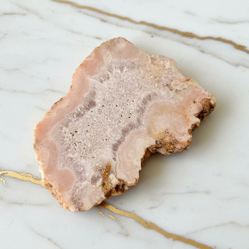 Amethyst Scheibe – Rosa Kristallstück