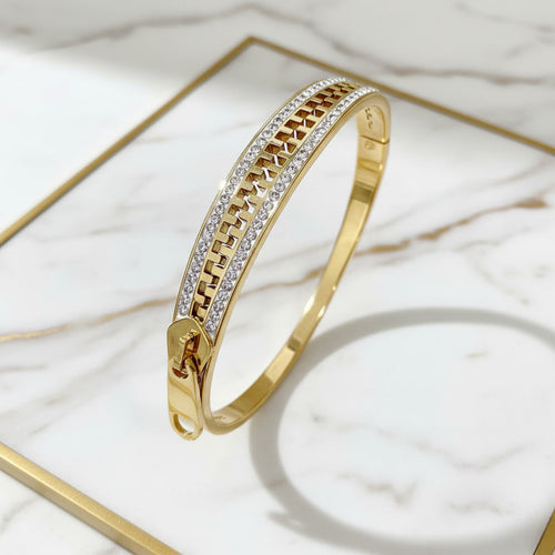 Armband – Goldarmband mit „Reißverschluss“ CrystalScents