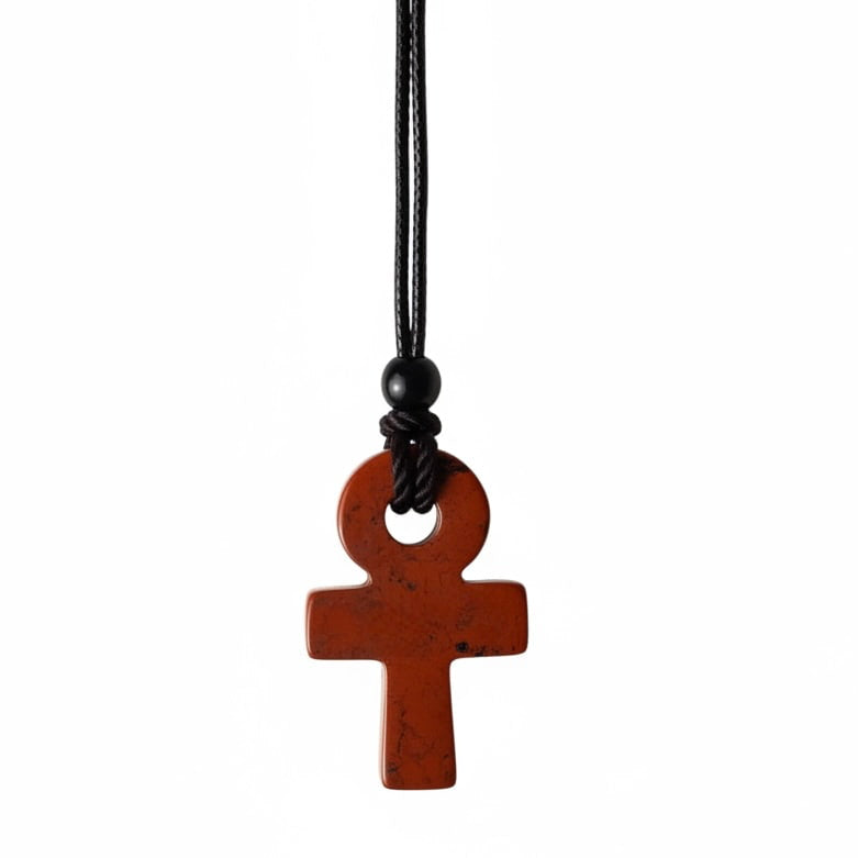 Roter Jaspis Halskette – Anch-Anhänger für Balance & Energie CrystalScents