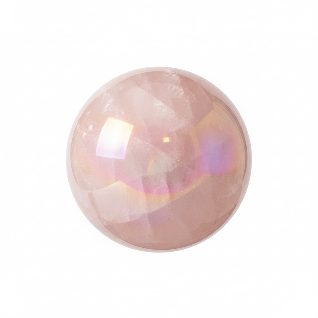 Aura Rosenquarz Kugel – Sanftes Naturjuwel für Liebe CrystalScents