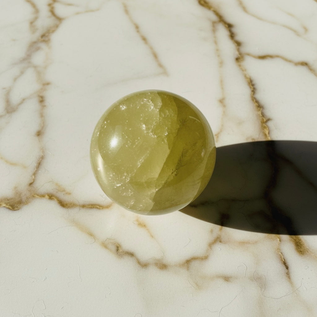 Citrin Kugel – Sonne & Lebensfreude CrystalScents
