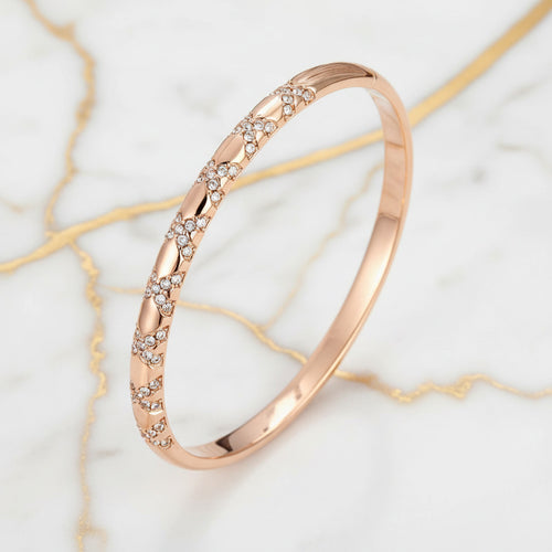 Armband - Funkelndes Kreuzmuster in Roségold CrystalScents