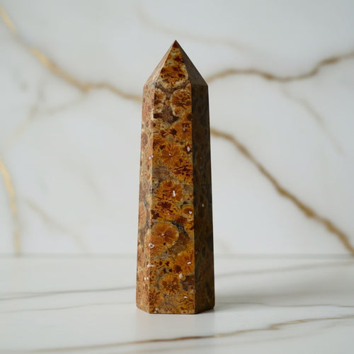 Blumenjaspis Obelisk - Blühende Urzeit CrystalScents