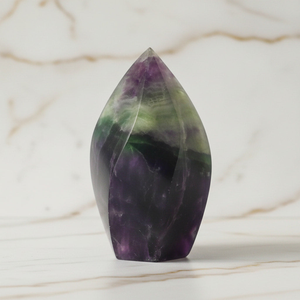 Fluorit Flamme – Farbspiel & Form