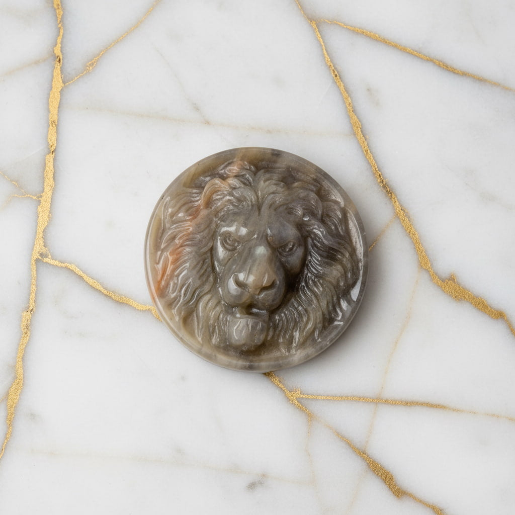 Mondstein Löwe – Charmante Naturfigur JETZT sichern CrystalScents