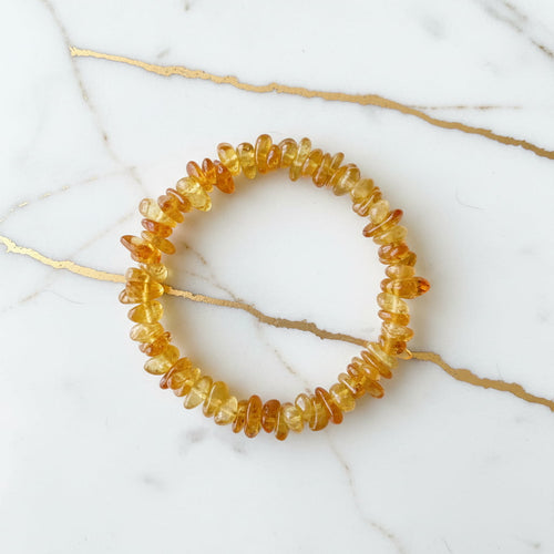 Citrin Splitter Armband - Lebensfreude & Energie