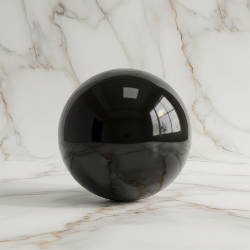 Sehr große Obsidian Kugel – Schutz & innere Stärke CrystalScents