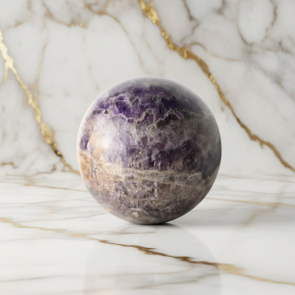 Große Amethyst Kugel – Balance & Meditation CrystalScents