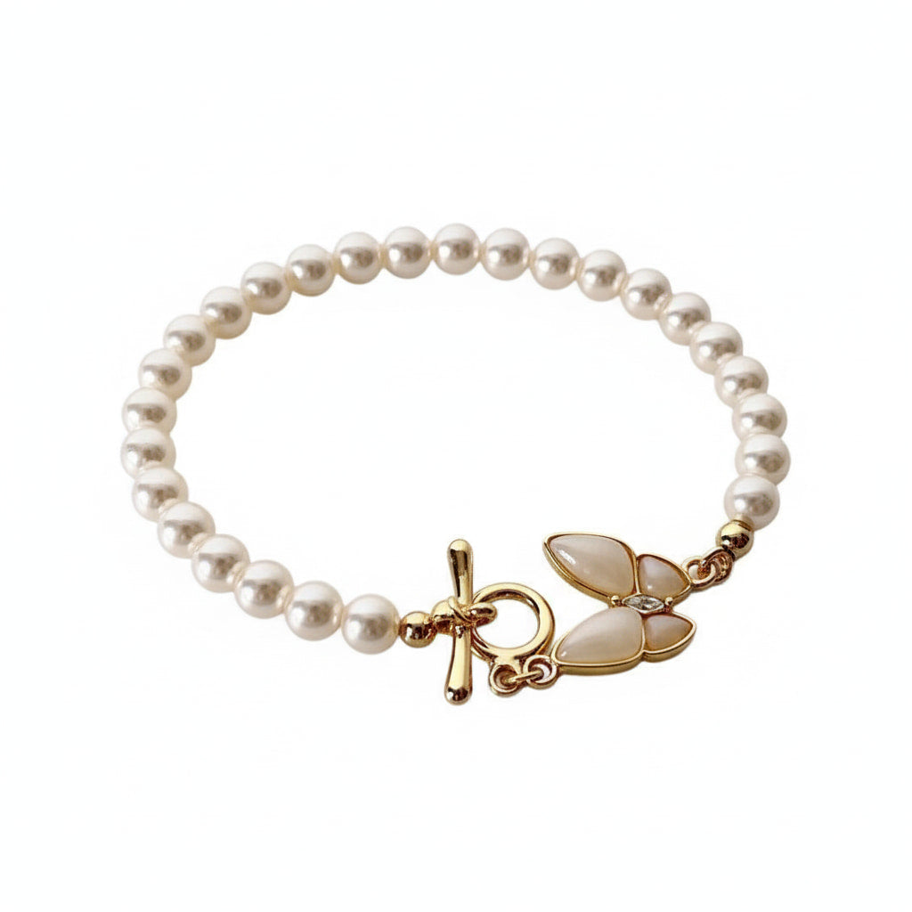 Perlenarmband mit Schmetterling – Leichtigkeit & Charme CrystalScents