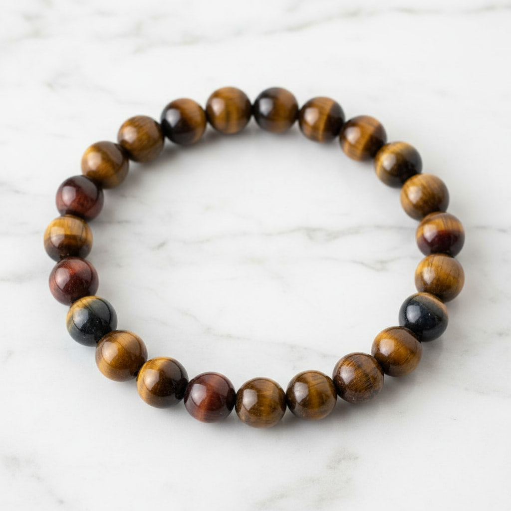 Tigerauge Kugelarmband - Schützender Begleiter