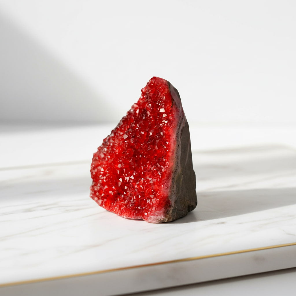 Amethystdruse Rot – Funkelndes Wohnhighlight CrystalScents