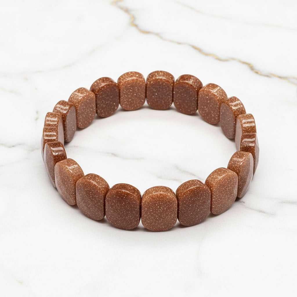 Goldfluss Armband – Facettiertes Funkeln