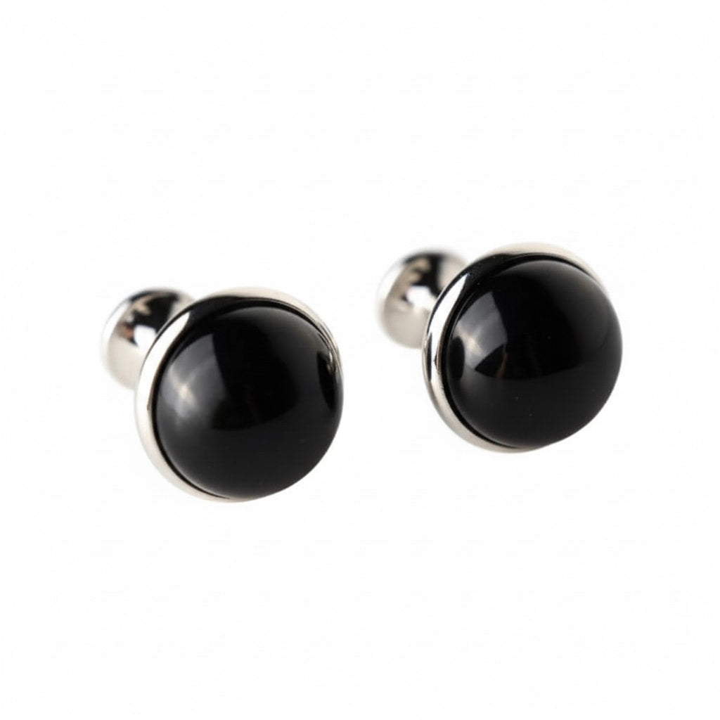 Obsidian Manschettenknöpfe - Stärke & Stabilität CrystalScents